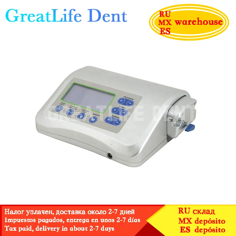 GreatLife Dent Dental Brushless Drill Motor Implant Implant Motor Implant System with 20:1 Reduction Contra Angle Handpiece