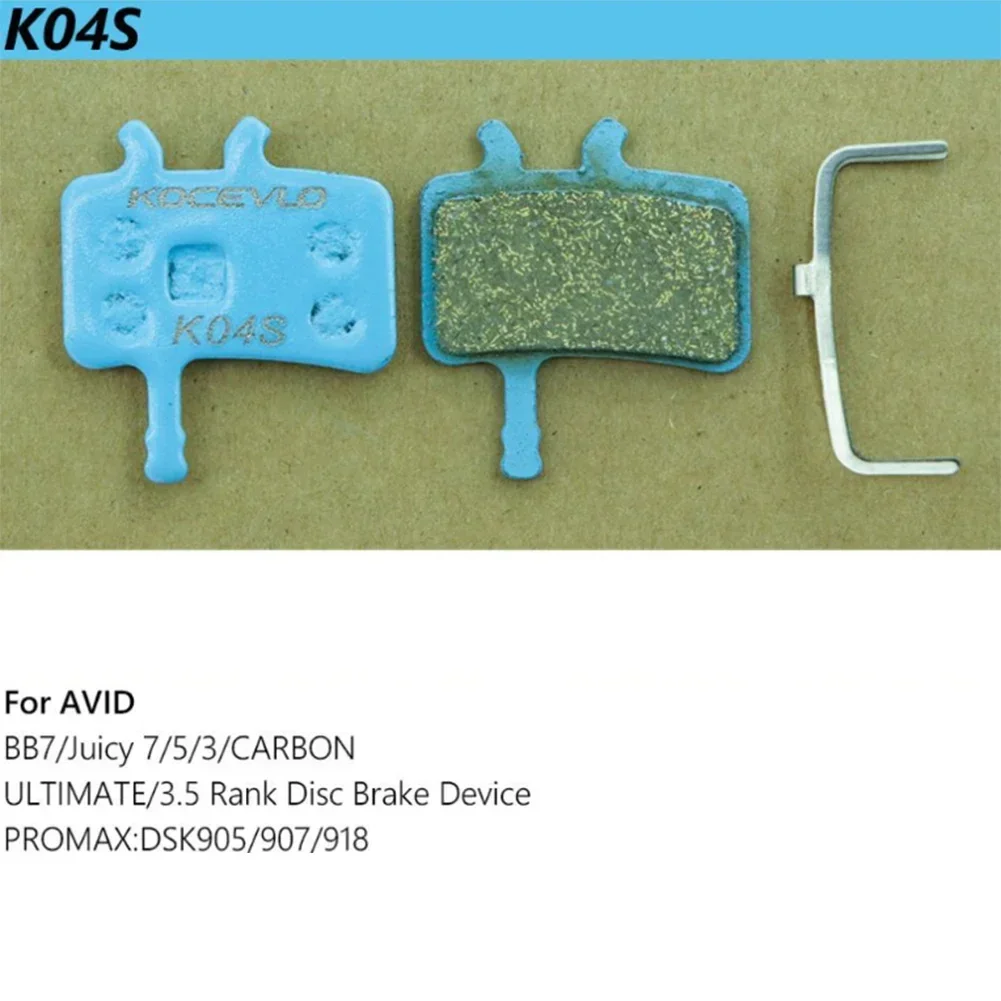 Spring Clip Brake Pads Organic Compound Sintered Metal With Spring Clip Bicycle Disc Disc Brake Pad Brake Pads K04S-9S