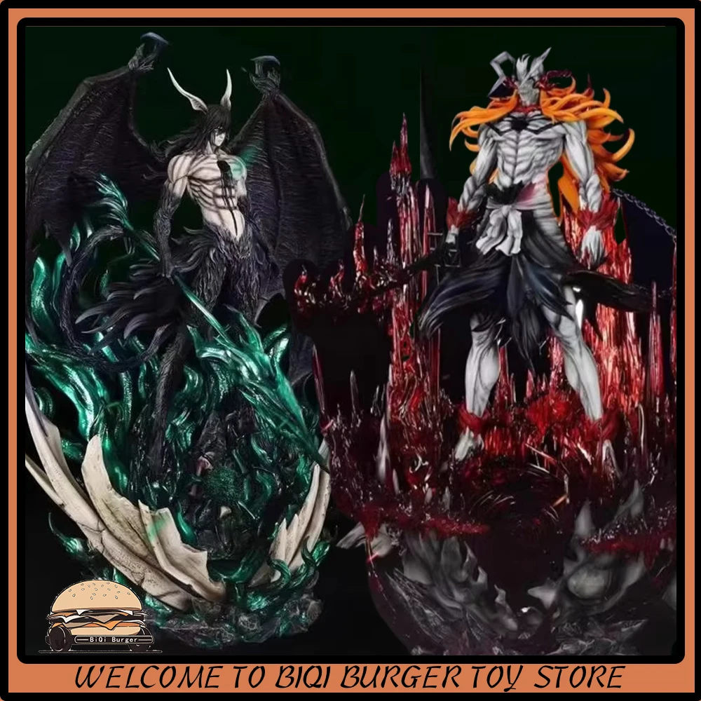 33cm Kurosaki Ichigo Ulquiorra Cifer Figure Bleach Anime Figures Large Figurine Collection Desktop Models Toys Christmas Gifts