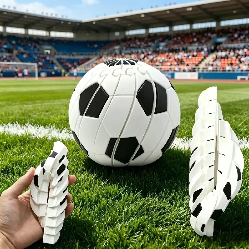 Collectible Slime-Style Fidget Soccer Ball Transformable PLA 3D Printed Decompression Balls For Sports Fans