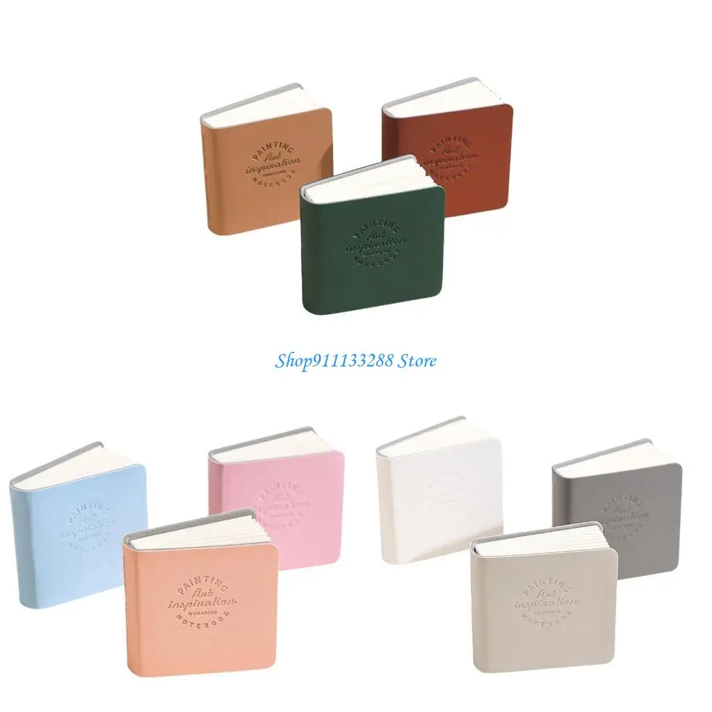 

G88D 3 Pcs Small Drawing Book Square Artist Journal Watercolor Sketchbook Art Supply