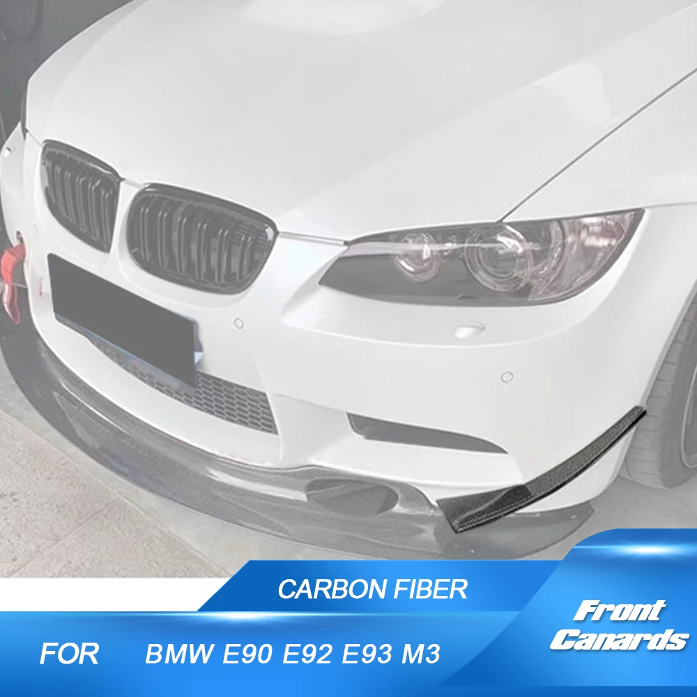 

Car Carbon Fiber Front Bumper Lip Splitters Canards for BMW 3 Series E92 E90 E93 M3 Non M Sport 2 Door 4 Door 2007 - 2013