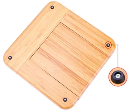 Organic Bamboo 4-Piece Cutting Kit Stainless Steel Cheese Board and Knife Set with Slide-Out Drawer for Serving Charcuterie
