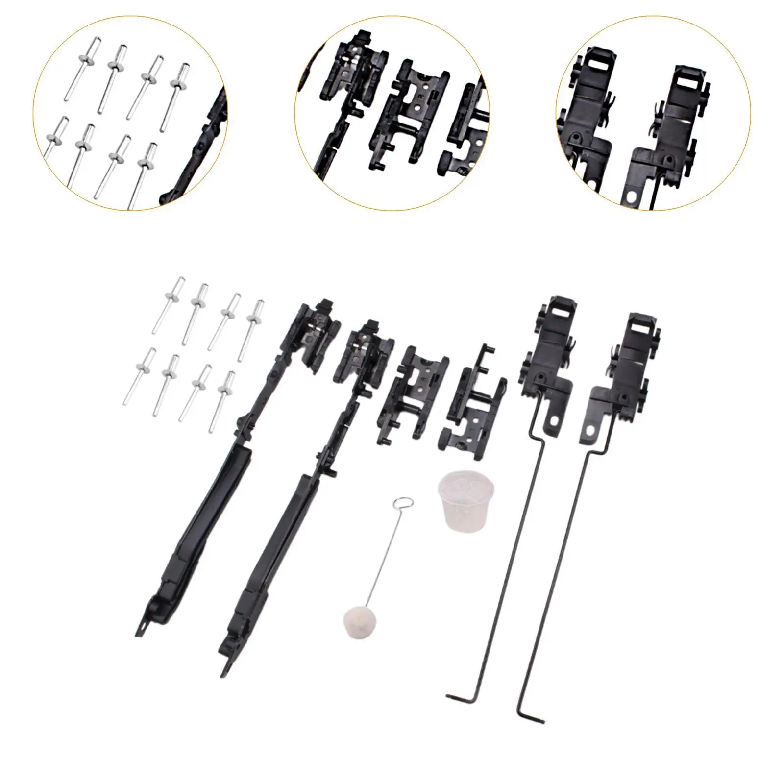 طقم إصلاح فتحة السقف قطع غيار عملية احترافية ممتازة ملحقات محمولة بديلة عالية الأداء لفورد F450 #5