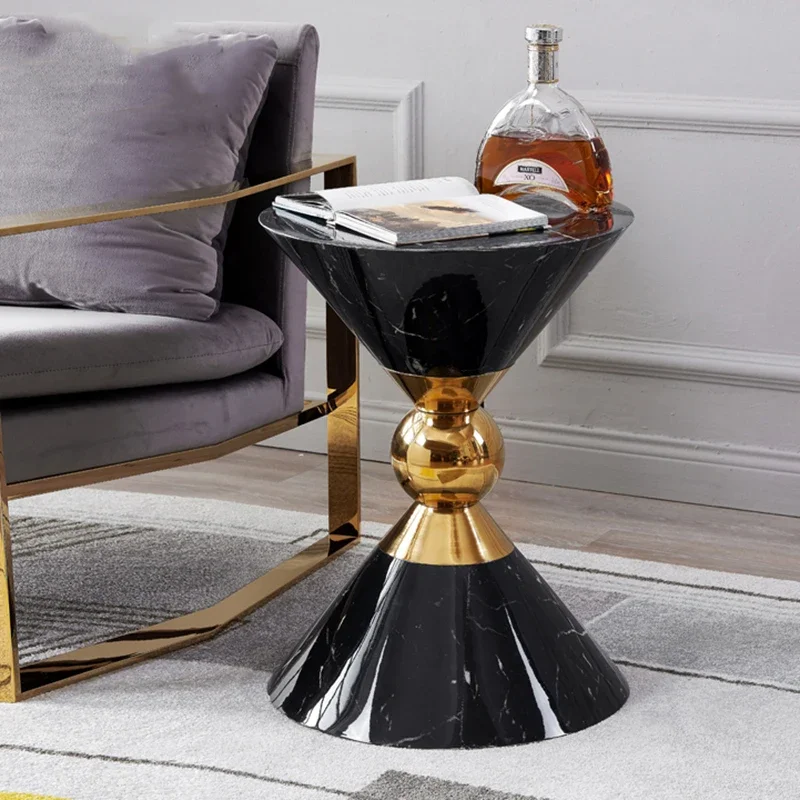 

*q for Room Furniture Nordic Tea Table Mobile Sofa Tables Home Furnitures Decor Creative Circular Coffee Tables Bedside Table#