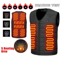 Heated Vest Heated Jacket Women Men Usb Electric Self Heating Vest Warming Waistcoat Washable Thermal Heated Clothes Jackets