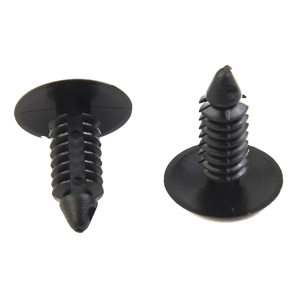 4Pcs 7mm Hole Bumper Plugs Clips Black Fits For Front License Plate Holes Cover Automobiles Interior Accessories