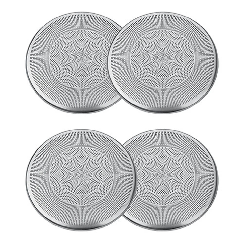 

4pcs Stainless Steel Interior Door Speaker Horn Decoration Cover Trim For Hyundai Kona N 2020 2021 2022 Moulding Accessories