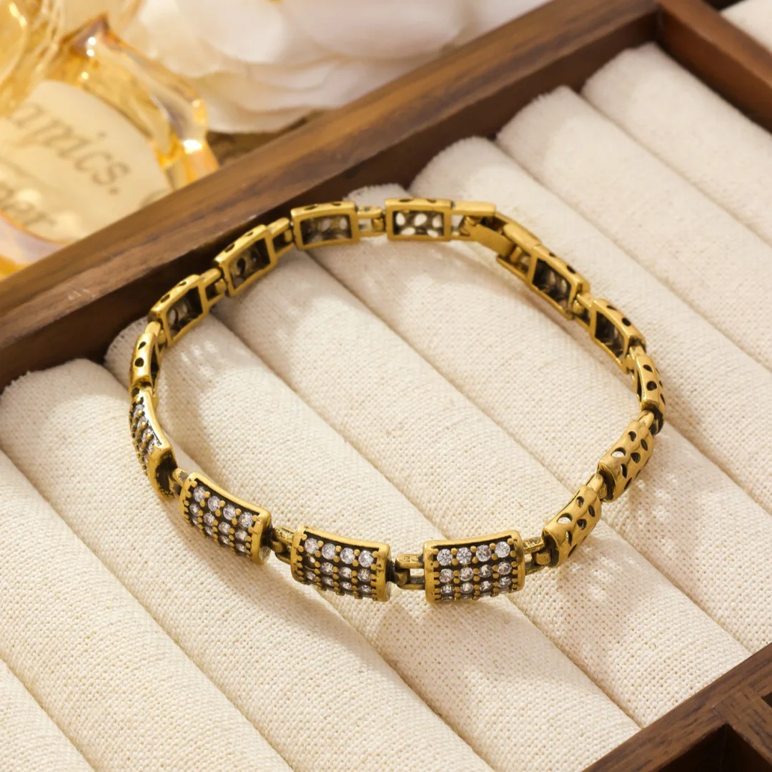 

Винтажная мода, потертые новые ручные украшения, нишевый дизайн, высококачественный универсальный браслет