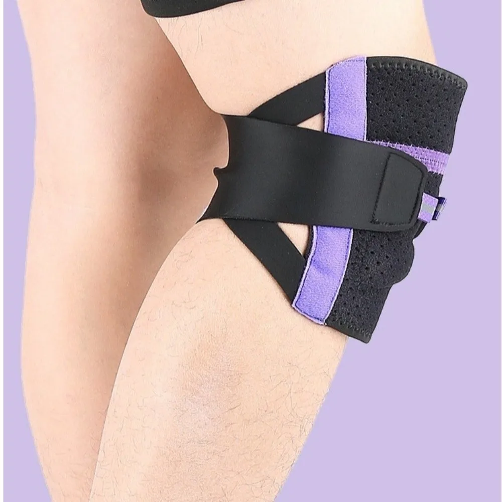 

High Elasticity Meniscus Knee Pad Non-Slip Adjustable Knee Patella Spring Strip Breathable Knee Support Brace Tennis