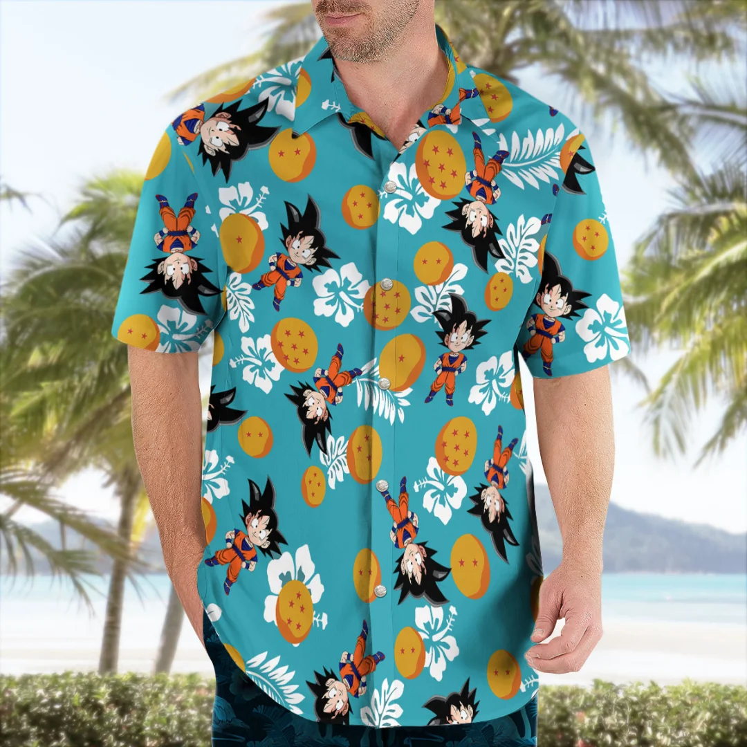 2026 Goku Dragon Ball 하와이 애니메이 - Summer Vibes Clothing Men 리뷰 및 가격