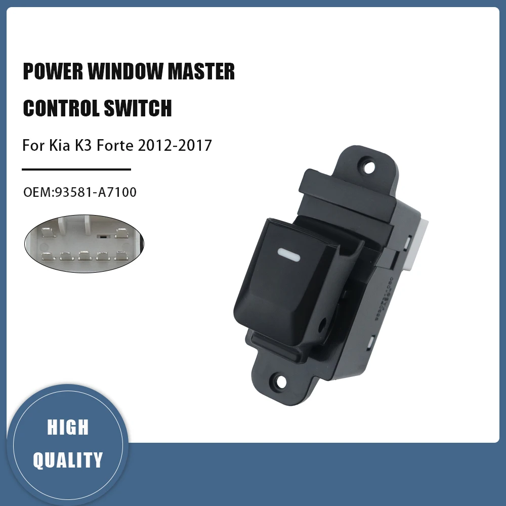 Interruptor dianteiro direito/traseiro esquerdo/traseiro direito da janela do carro para kia k3 forte 2012 2013 2014 2015 2016 2017 93581a7100 93581-a7100