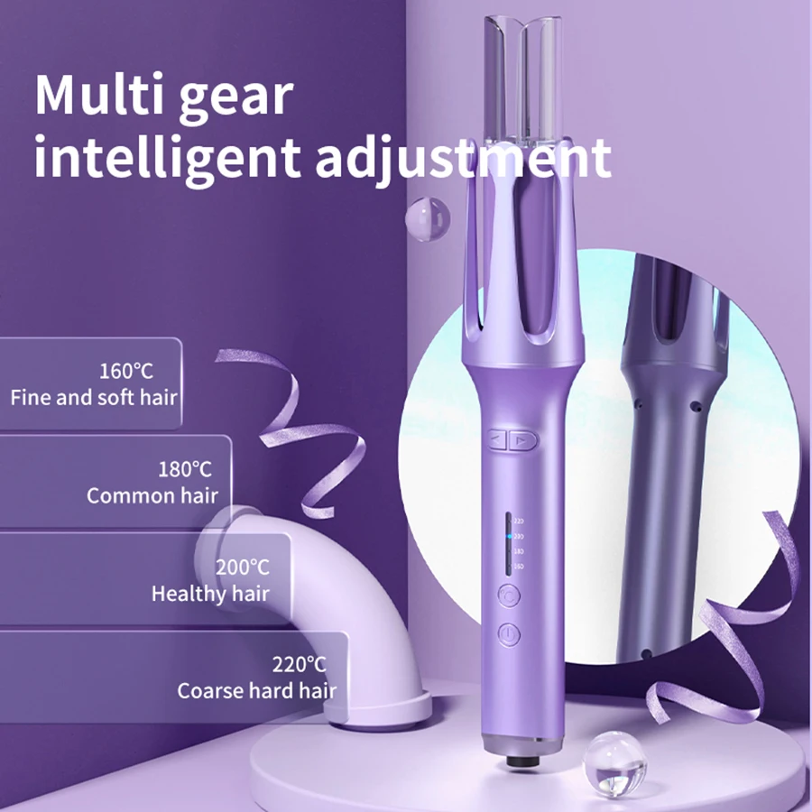 Fully automatic curling iron for lazy curly hair, negative ion perm, large curls and waves for women without damaging hair 32MM