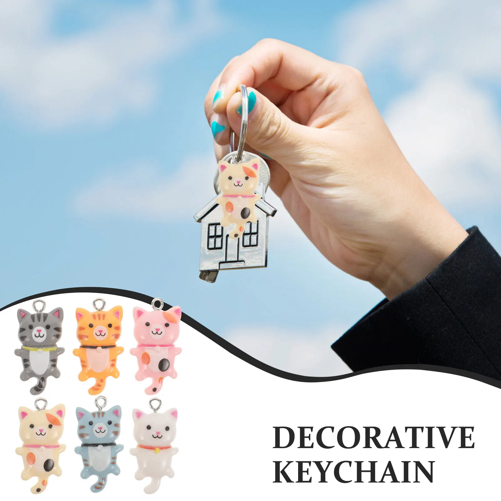 

30 Pcs Resin Kitten Jewelry Cat Charms for Making Bulk Necklace Charmss Earrings