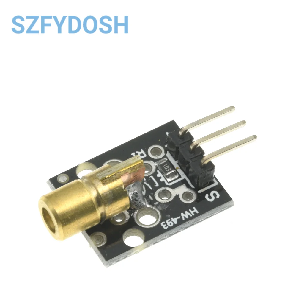 KY-008 3pin 650nm Red Laser Transmitter Dot Diode Copper Head Sensor Module for Arduino AVR PIC DIY Compatible with MEGA 2560