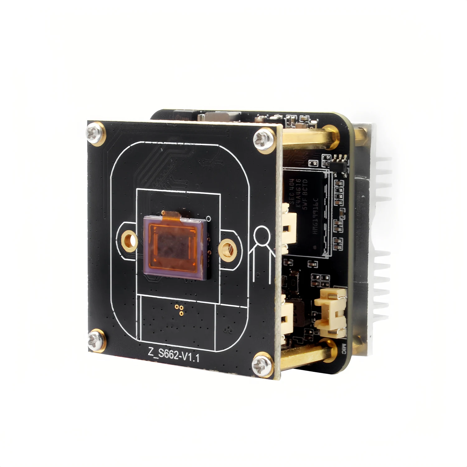 Super Starlight 2MP AI ISP Camera Module with IMX662 Sensor 120dB WDR2Tops 0.0005Lux Min Illumination and Noise Reduction