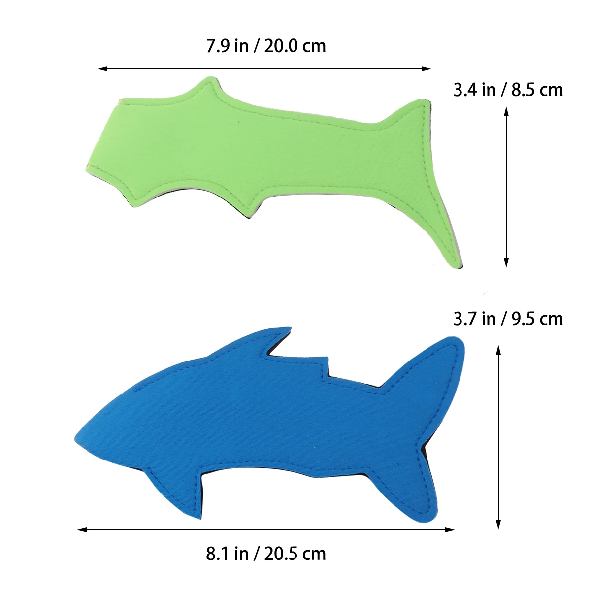 

10pcs Popsicle Set Large Reusable Shark Ice Bag Holders Color Stick Neoprene Material Machine Washable Keeps Hands Warm