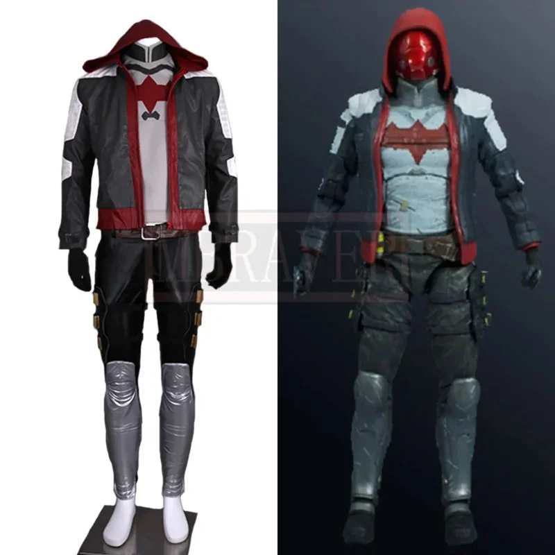 Arkham Knight Red Hood Robin Jason Todd Halloween Cosplay Costume Custom Made Any Size