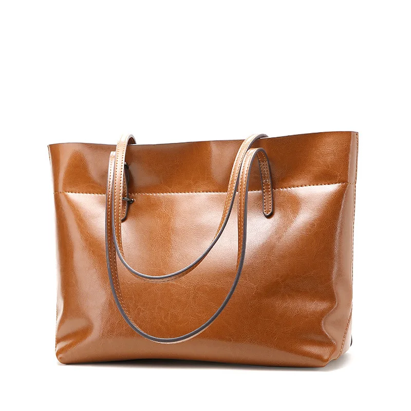 Sac à bandoulière en cuir de vachette pour femme, couche supérieure, sac à main décontracté, messager de haute qualité, luxe polyvalent, mode, une détermination initiée