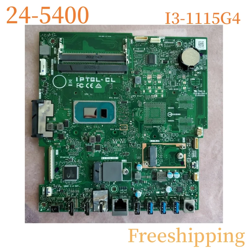 

CN-064N3D For DELL Inspiron 24-5400 Motherboard IPCML-CL 064N3D 64N3D With i3-1115G4 Mainboard 100% Tested Fully Work