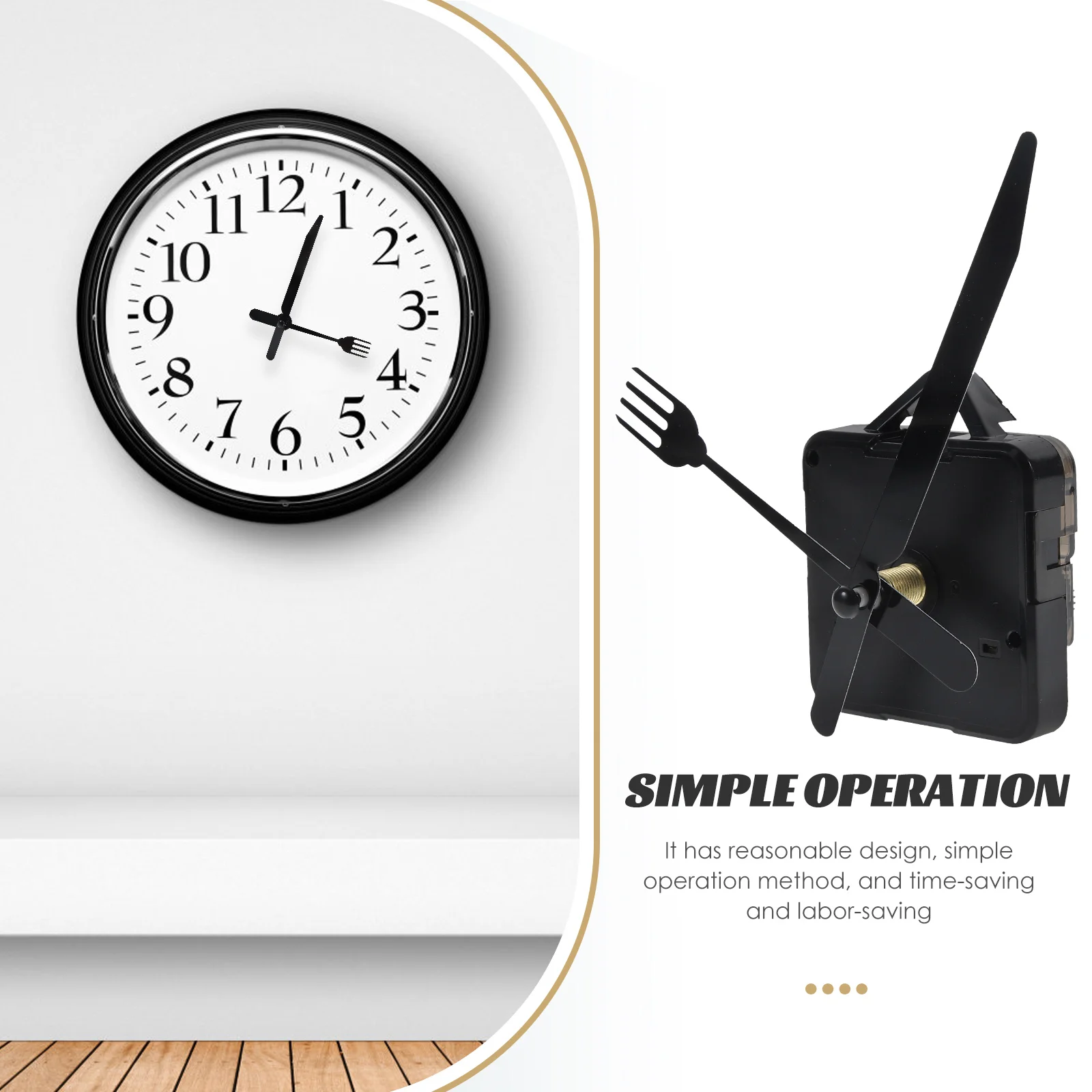 

1Set High Quality Silent Quartz Clock Movement Smooth Operation DIY Clock Mechanism Set for Making Or Repairing Clocks