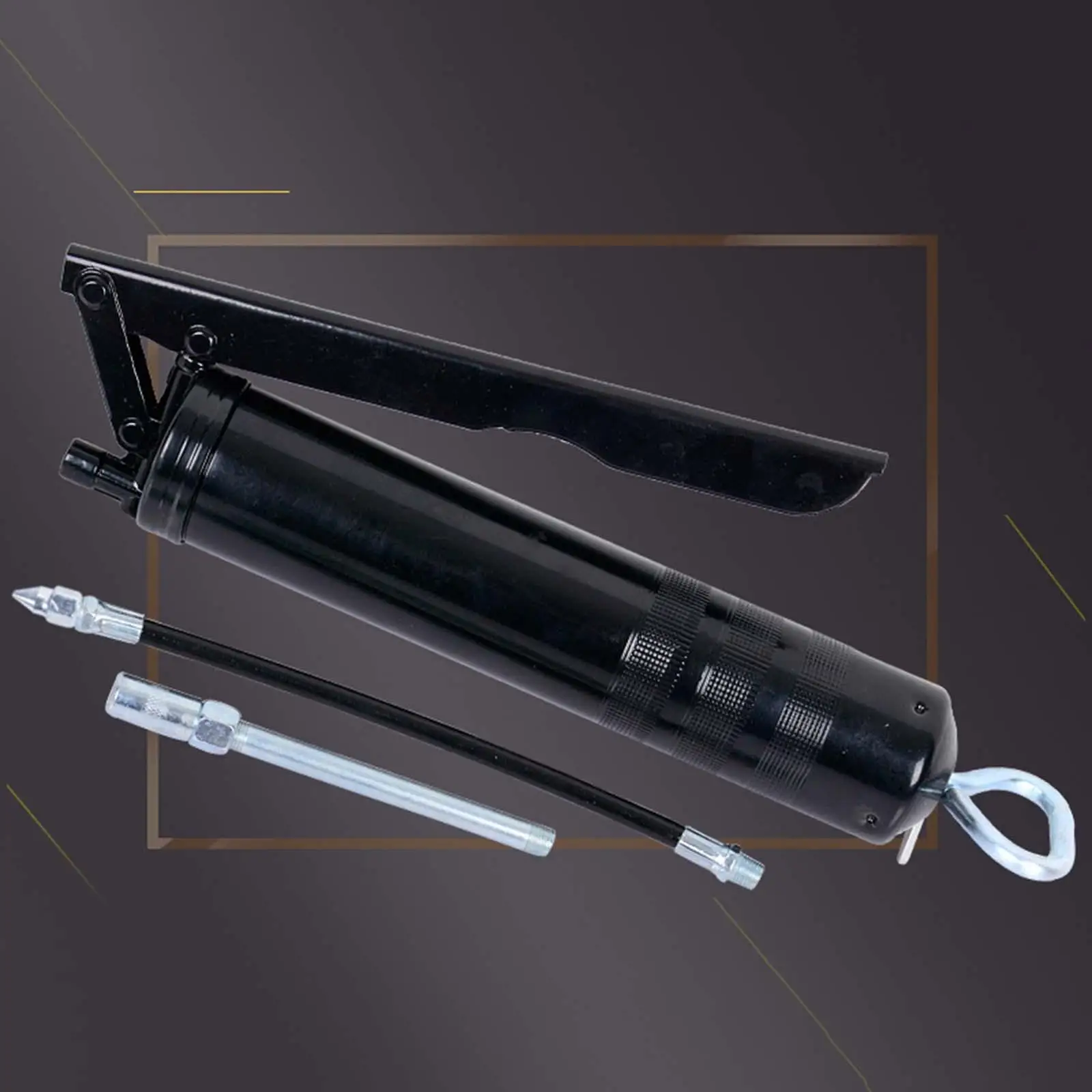 Heavy Duty 10000 PSI , Standard Cartridges with Hose Accessory, Convenient Hand Operation Greasing