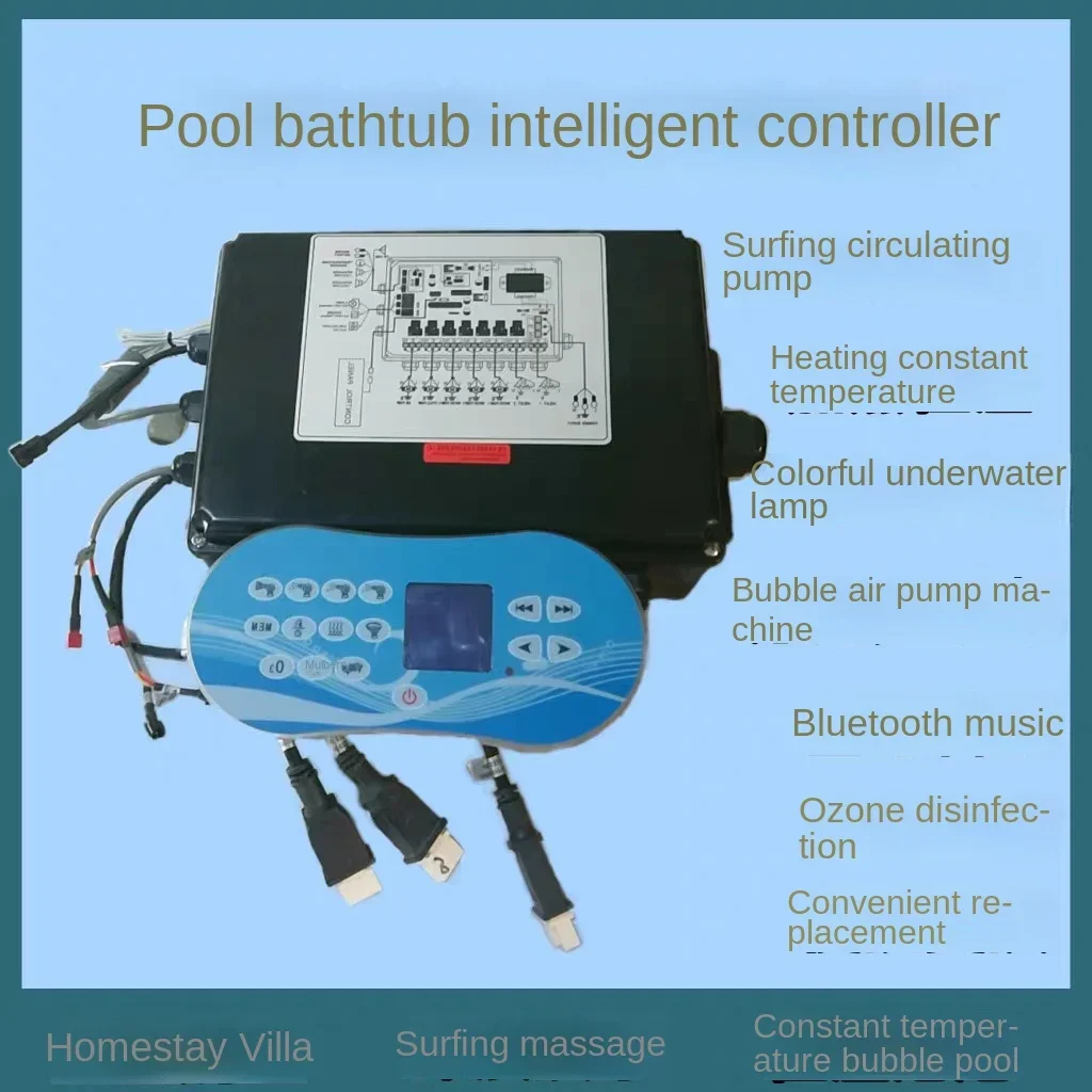 

Swimming pool intelligent controller Swimming pool display screen Hot spring touch screen Swimming pool control electric box Bat