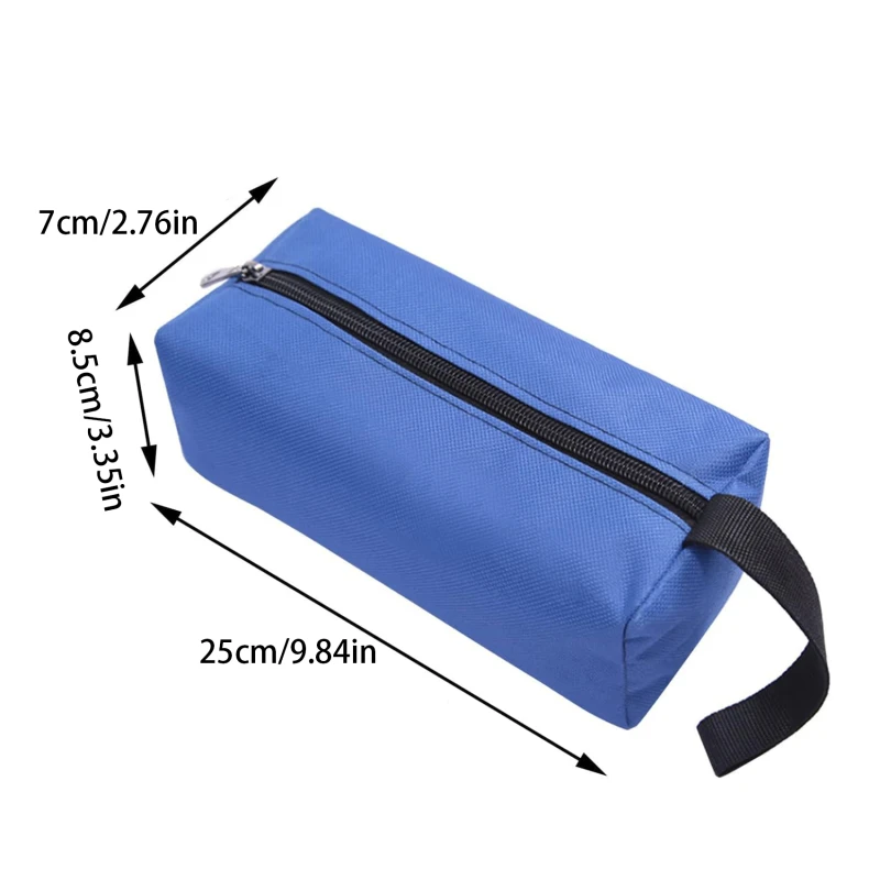 Borsa portautensili multifunzionale custodia in tela Oxford custodia impermeabile borsa portautensili a mano viti chiodi punta da trapano parti metalliche custodia Organizer