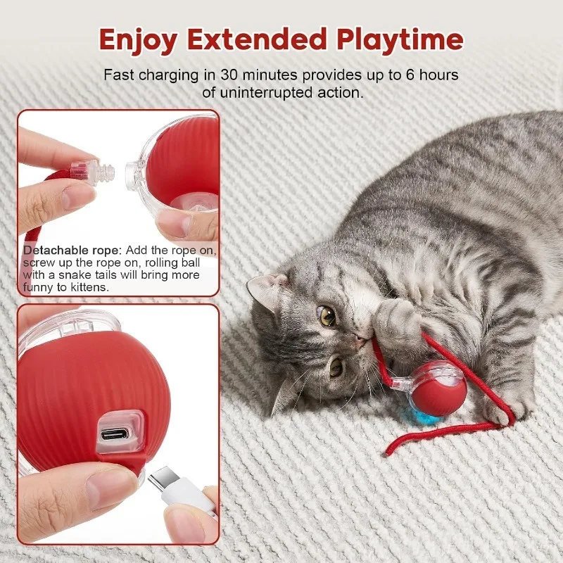 Intelligent Obstacle Avoidance Pet Dog Toys Intelligent Interactive Cat Ball Long-Lasting and Durable Easy to Clean