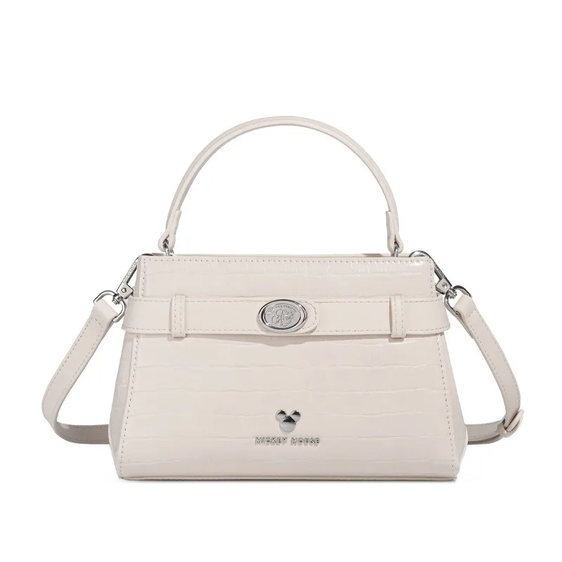 

Disney Light Luxury Shoulder Bag Mickey Designer Handbag Women's Stone Texture Crossbody Purse for Daily Fashion and Casual Use