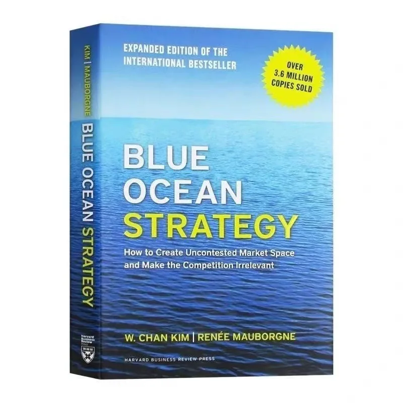 Libro de estrategia de Océano Azul, edición ampliada, cómo crear un espacio de mercado sin juego, hacer que la competencia sea un papel de fondo