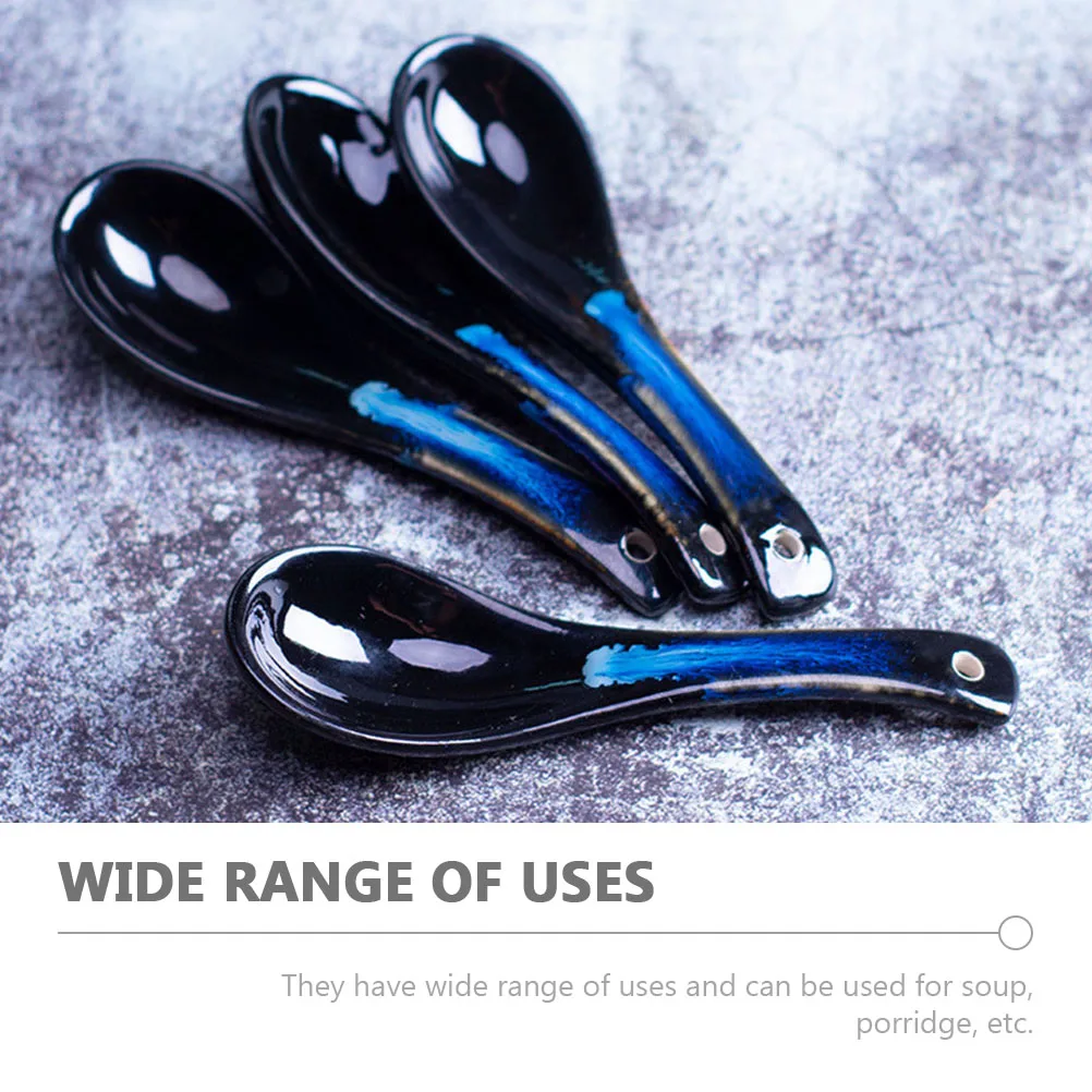 

3 шт. красивые керамические ложки, многофункциональные кухонные гаджеты, здоровый, экологически чистый, безопасный, изысканный дизайн, фарфор