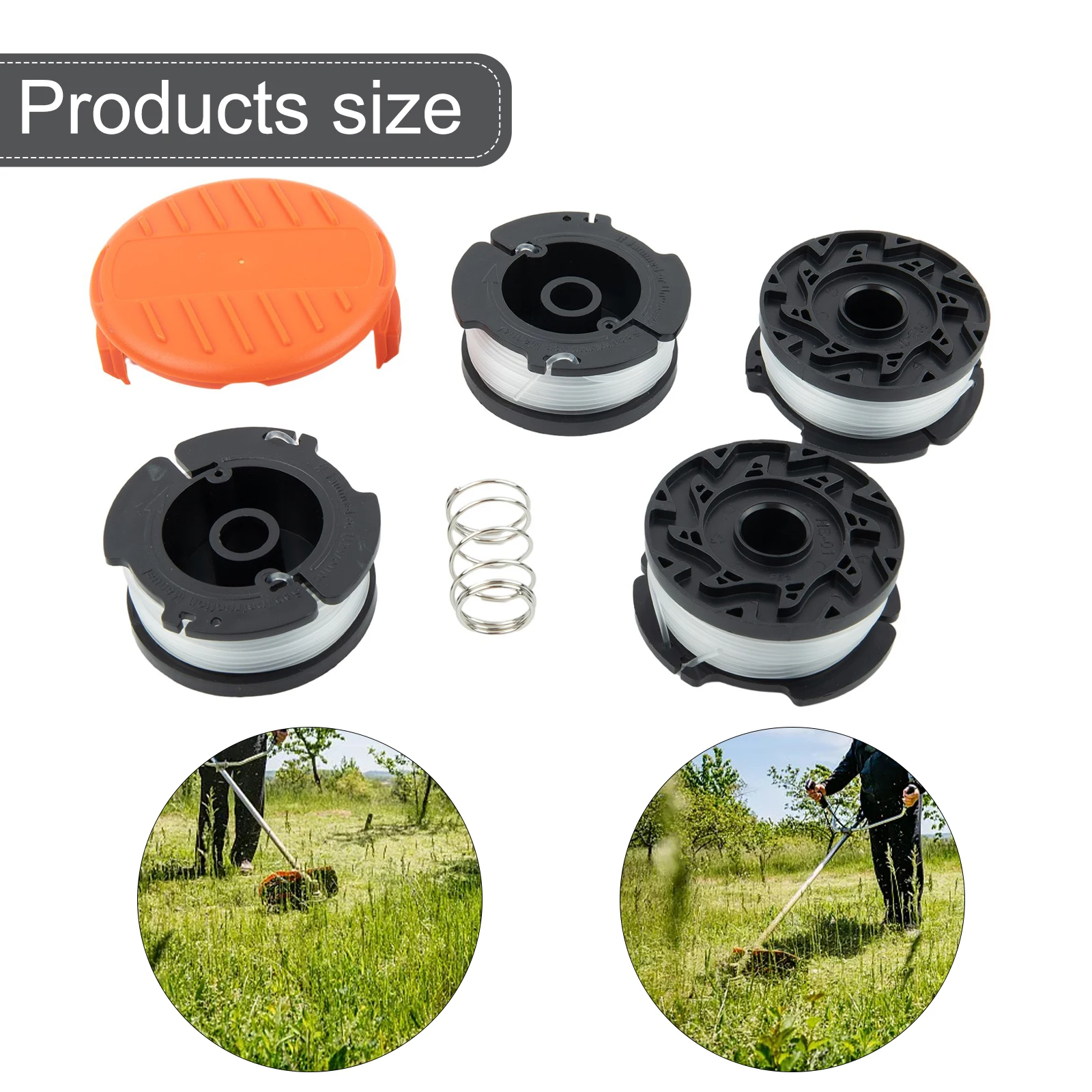 With Feathers Spools Delicate For Black & Decker Grass Highly Match Replacement Trimmer Brand New High Quality