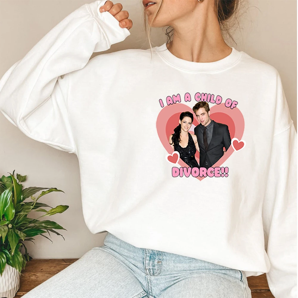 

Толстовка «Сумерки Беллы и Эдвард» Кристен Стюарт, толстовка с капюшоном Роберта Паттинсона, стиль 90-х, винтажная толстовка с круглым вырезом «Сумерки Саги»