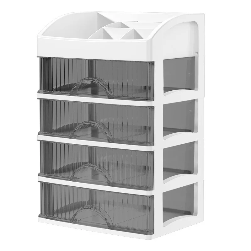 Cosmetics Storage Box Injection Molded Plastic Drawer Skin Care Product Storage Device Student Food Essential Desk Accessories