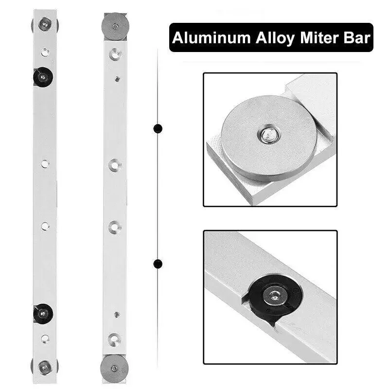 

1pc 450mm/300mm Miter Bar Sliding Table Rail Miter Saw Gauge Rod for T-slot T-track Miter Track Jig Fixture Slot Router Table