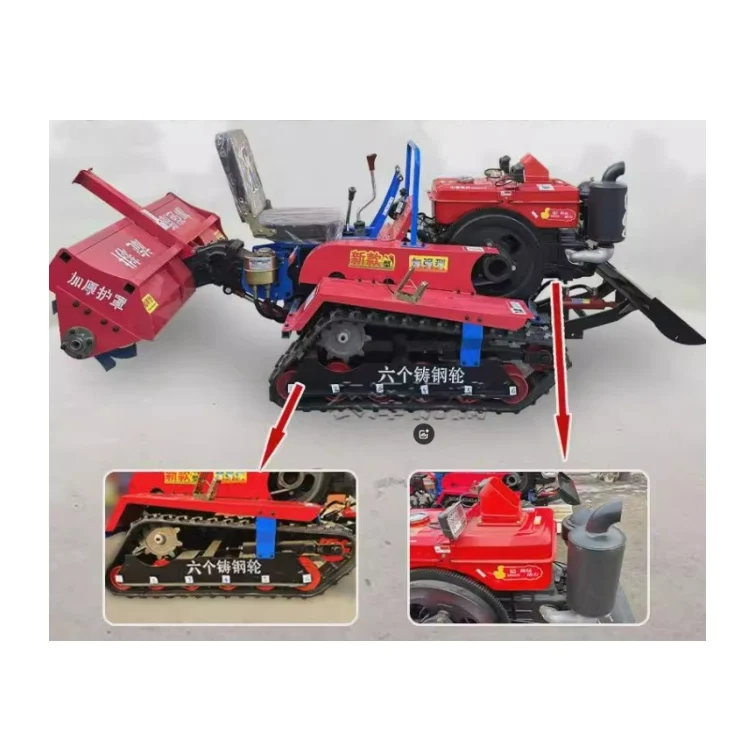 محرك الديزل الزاحف نوع ميني حديقة الحراثة الدوارة المزارع