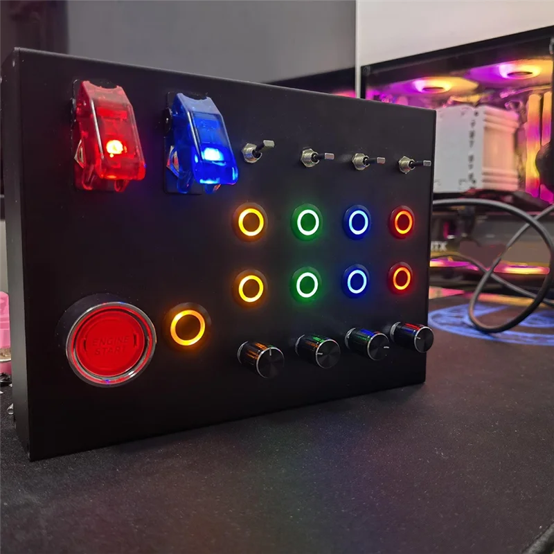 PC Simracing Universal Center Button Box für Euro Truck Thrustmaster Moza Simagic Logitech G29G27 Fanatec Lenkrad