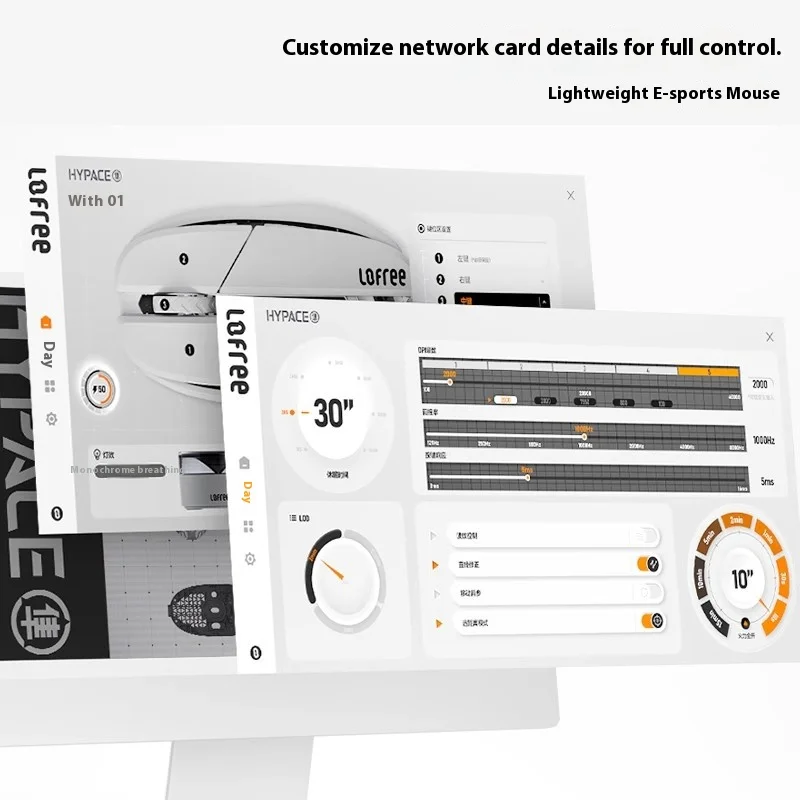 Mouse Gaming Nirkabel Bluetooth Tri Mode Lofree Hypace Baru Sensor Paw3950 8k Untuk Laptop Desktop Aksesoris Gaming