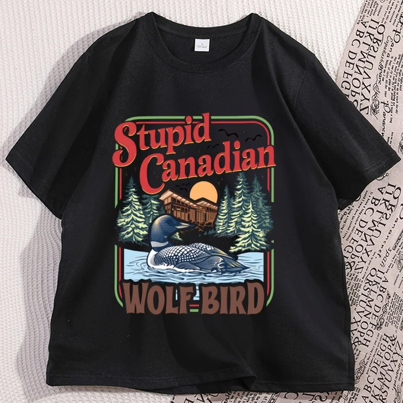 Stupid Canadian Wolf Bird Comfort Colors Shirt, Heated Rivalry Inspired Shirt, Team Hollanov Tee image 3