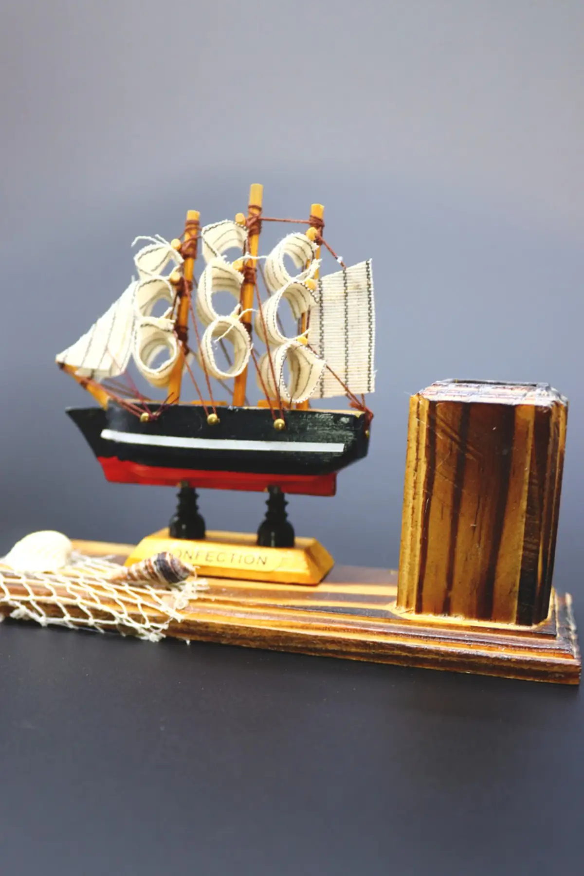 Decorative Kalemlikli Scale Model Ship 15*10 Figurines for Interior Home Decorative Figures Statues and Sculptures