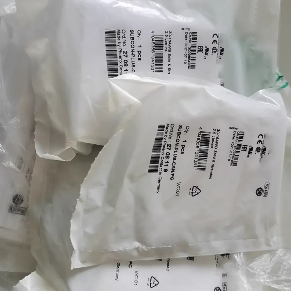 1PCS 2708119 Connector SUBCON-PLUS-CAN/PG Dual Head CAN Bus