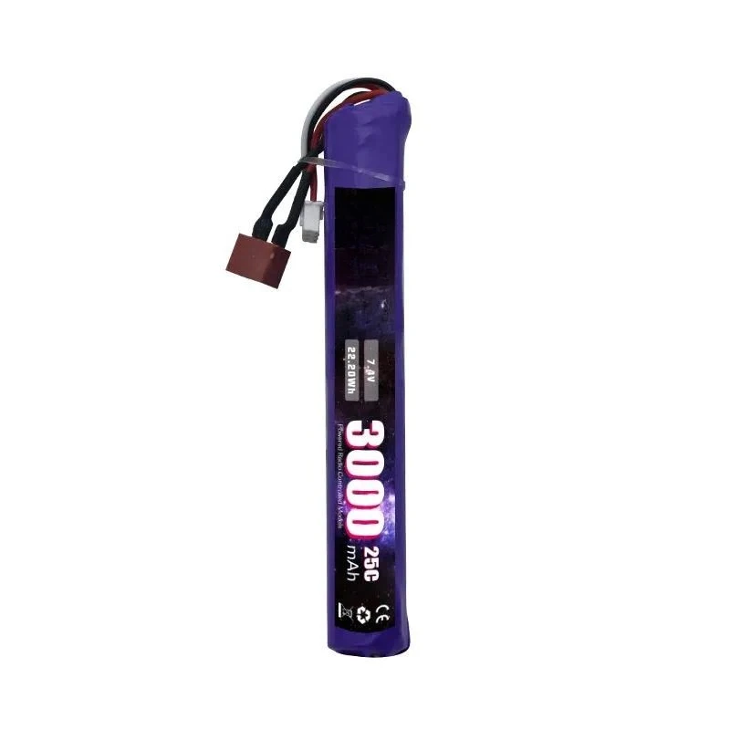 For Lithium Battery 7.4V 3000mAh 3S 25C Rechargeable Power Cell for Water Bullet RC Toy Off Road Vehicle