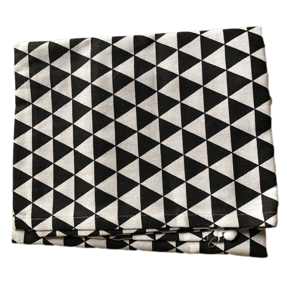 

Multi-Functional Refrigerator Cotton Linen Dust Cover For Kitchen Organizer Storage Black Fits Rv Accessories