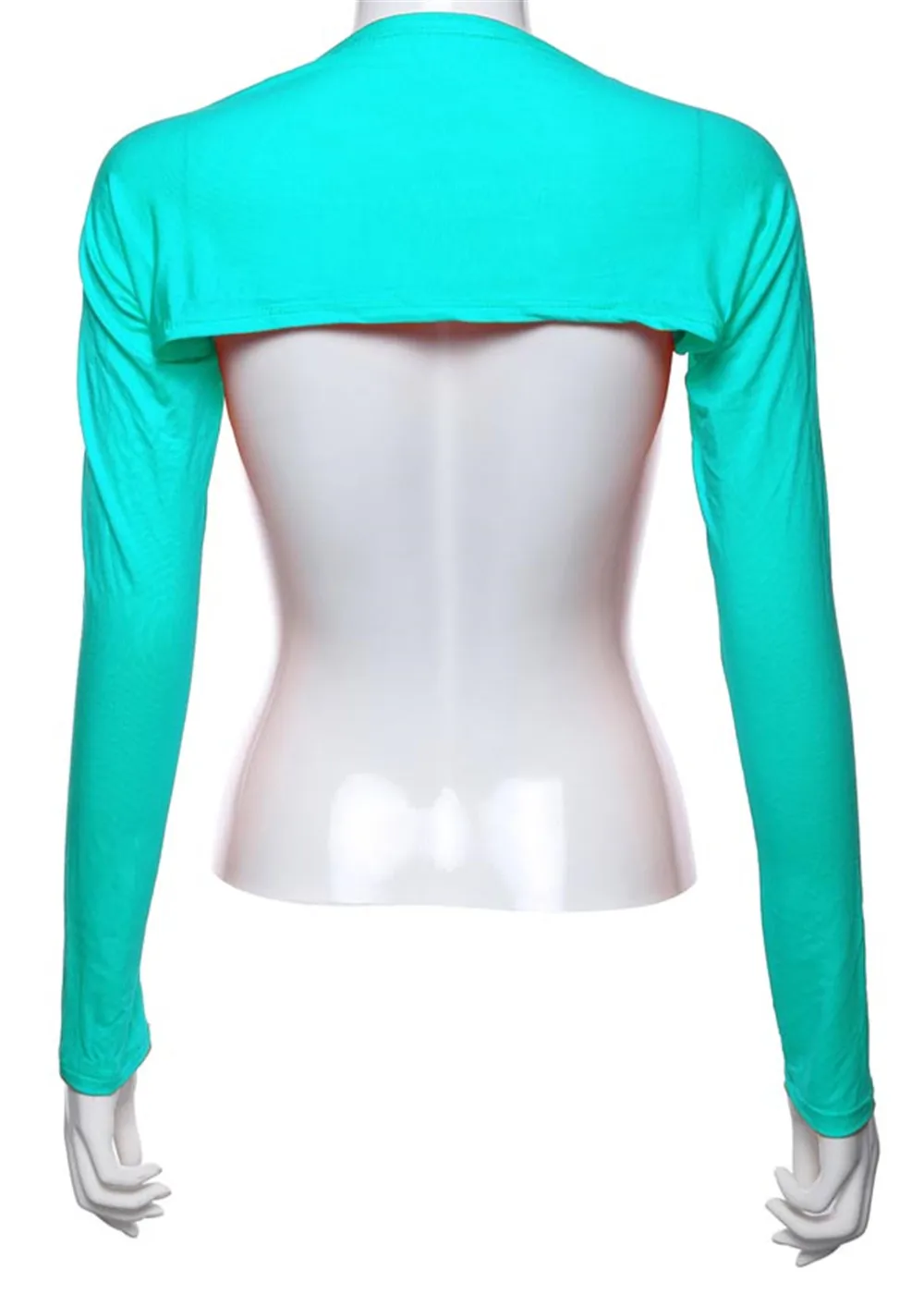 Plain Women Muslim One Piece Long Shoulder Sleeves Shawl Arm Cover Shrug Crop Top Modal Bolero-Style Islamic Hijab Accessories