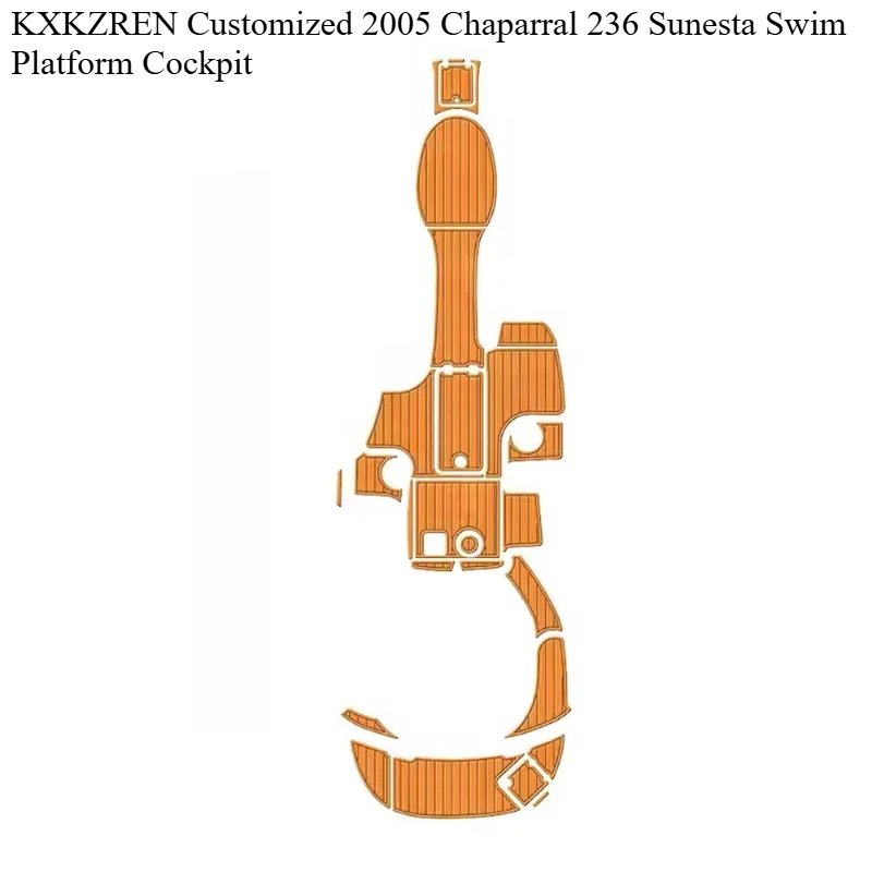 KXKZREN personalizado 2005 Chaparral 236 Sunesta plataforma de natación cabina Premium EVA cubierta de espuma estera de sábana Seadoo barco almohadilla de suelo de teca sintética