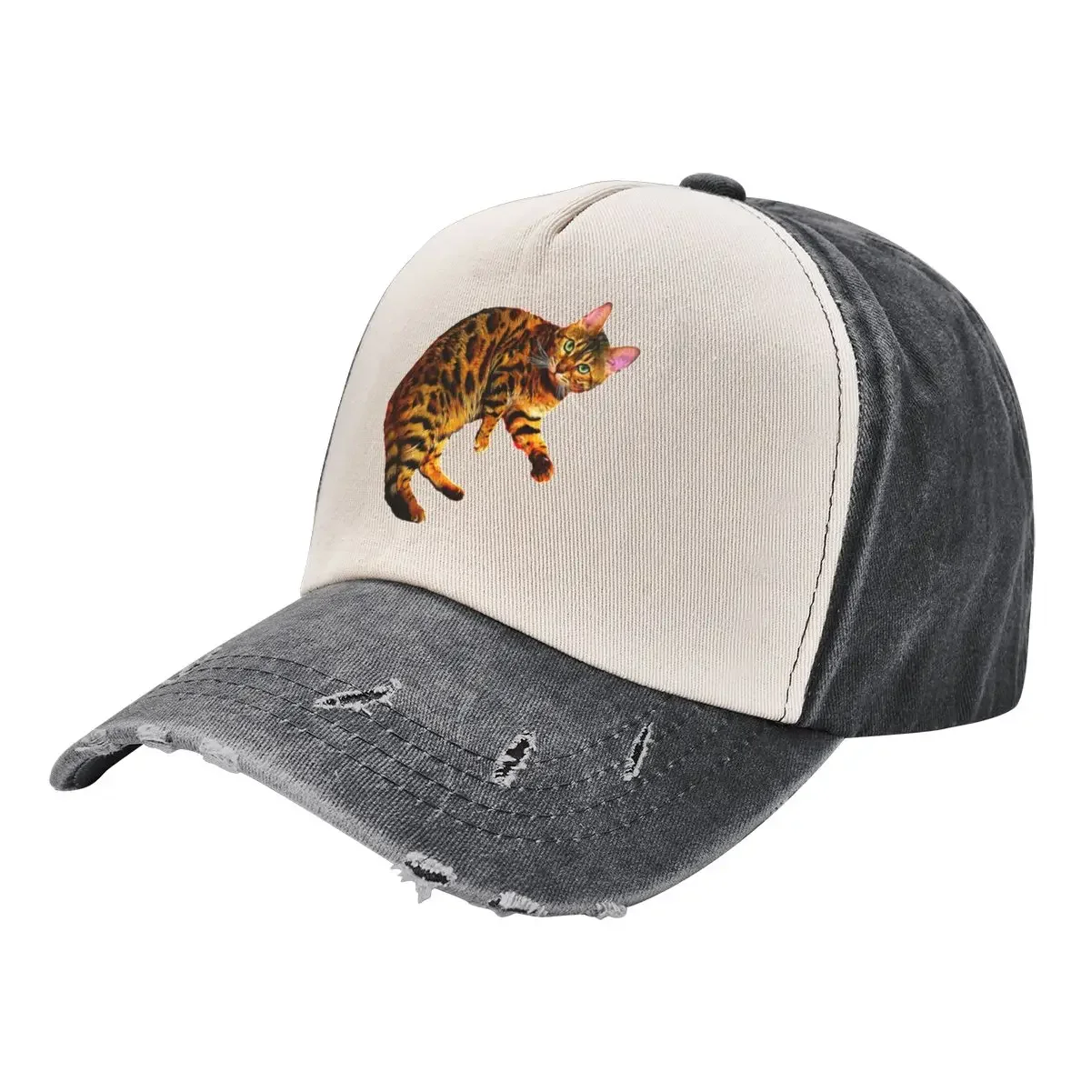 Bengal Cat Kitten Baseball Cap Luxury Hat Big Size Hat Women's Hats For The Sun Men's