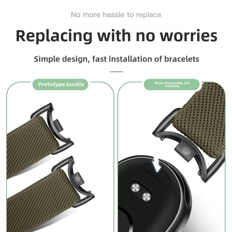 النايلون حلقة حزام ل Xiaomi الذكية الفرقة 9 8 حزام الساعات استبدال NFC مطاطا معصمه ل Xiaomi الذكية الفرقة 9 8 Correa سوار