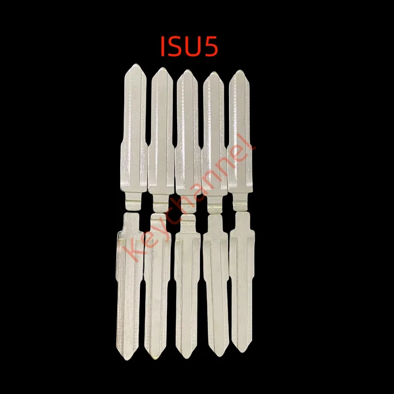 keychannel 10pcs/lot Metal Car Key Blank ISU5 KD Key Blade VVDI Flip Remote Blade Head for ISUZU for KEYDIY Xhore Flip Remote