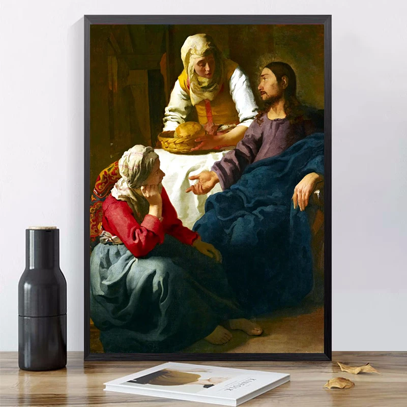 Johannes Vermeer sztuka klasyczna znane obrazy wydruki na płótnie plakaty mleczarka, dziewczyna z perłowy kolczyk muralem do wystroju domu